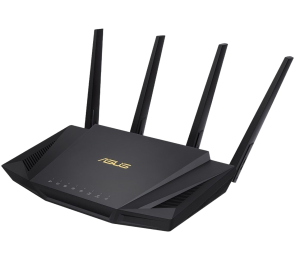 Router Asus RT-AX58U AX3000 szybki gigabitowy z 4 antenami USB