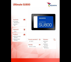 Dysk SSD Adata Ultimate SU800 512GB 560 520MB/s szybki TLC 3D