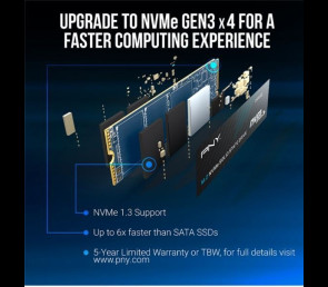 Dysk SSD PNY CS1030 1TB M.2 NVMe szybki wewnętrzny napęd