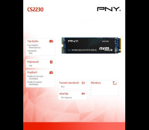 Dysk SSD PNY CS2230 1TB M.2 NVMe 3300MB/s wydajny