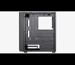 AeroCool Hexform TG FRGB Mini Tower czarna obudowa z hartowanym szkłem