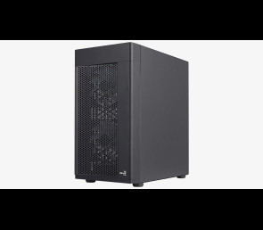 AeroCool Hexform TG FRGB Mini Tower czarna obudowa z hartowanym szkłem