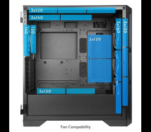 Chieftec APEX Lumo GA-01 E-ATX gaming obudowa z 4 wentylatorami ARGB