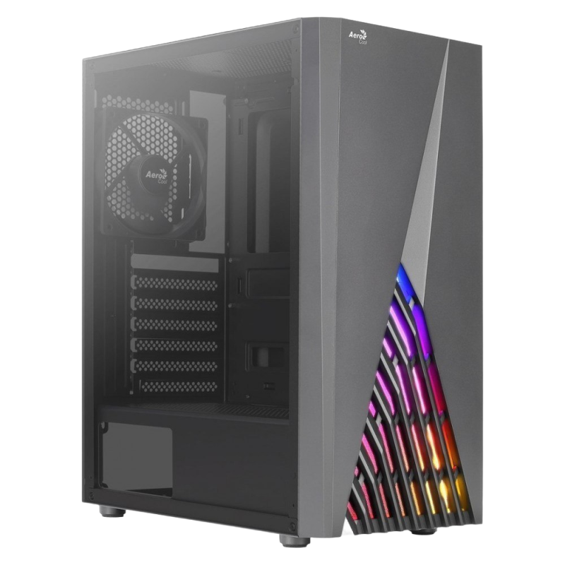 Obudowa AeroCool Delta USB 3.0 Mid Tower czarna RGB z wentylacją Obudowa AeroCool Delta USB 3.0 Mid Tower czarna RGB z wentylacją
