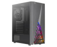 Obudowa AeroCool Delta USB 3.0 Mid Tower czarna RGB z wentylacją Obudowa AeroCool Delta USB 3.0 Mid Tower czarna RGB z wentylacją