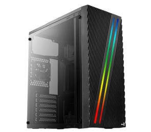 Obudowa AeroCool Streak RGB BLACK Mid Tower z USB 3.0
