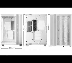 Obudowa Be quiet! Light Base 600 DX White gaming z ARGB przeszklona