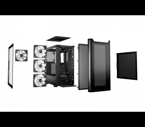 Obudowa Be quiet! Pure Base 501 LX ARGB czarna midi tower z podświetleniem