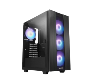 Obudowa Chieftec Hunter 2 Midi Tower 4xRGB USBC czarna z hartowanym szkłem