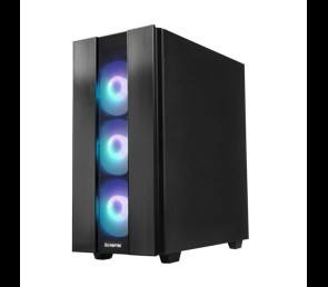 Obudowa Chieftec Hunter 2 Midi Tower 4xRGB USBC czarna z hartowanym szkłem