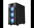 Obudowa Chieftec Hunter 2 Midi Tower 4xRGB USBC czarna z hartowanym szkłem Obudowa Chieftec Hunter 2 Midi Tower 4xRGB USBC czarna z hartowanym szkłem