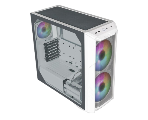 Obudowa Cooler Master HAF 500 ARGB biała midi tower z panelem szklanym