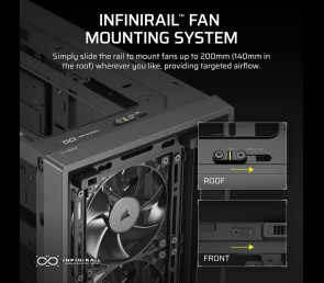 Obudowa Corsair FRAME 4000D RS Black Midi Tower ATX modułowa