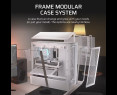 Obudowa Corsair FRAME 4000D RS White Mid Tower ATX modułowa z wentylatorami Obudowa Corsair FRAME 4000D RS White Mid Tower ATX modułowa z wentylatorami