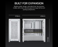 Obudowa Corsair FRAME 4000D RS White Mid Tower ATX modułowa z wentylatorami Obudowa Corsair FRAME 4000D RS White Mid Tower ATX modułowa z wentylatorami