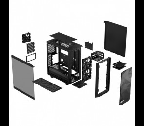 Obudowa Fractal Design Meshify 2 Compact Lite RGB TG czarna