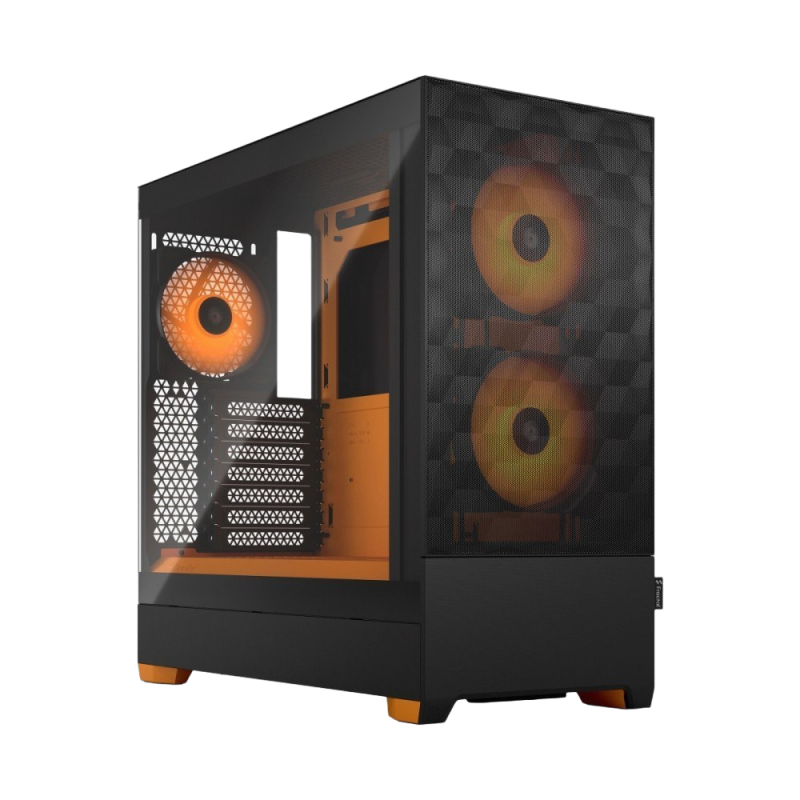 Obudowa Fractal Design Pop Air TG Clear Tint RGB pomarańczowa Midi Tower Obudowa Fractal Design Pop Air TG Clear Tint RGB pomarańczowa Midi Tower