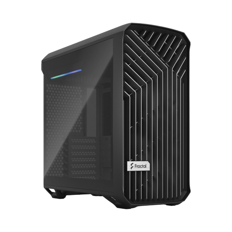 Obudowa Fractal Design Torrent Compact Black TG Dark kompaktowa z wentylatorami RGB Obudowa Fractal Design Torrent Compact Black TG Dark kompaktowa z wentylatorami RGB