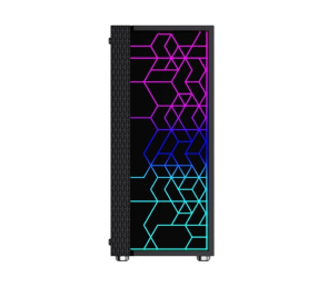 Obudowa Gembird Fornax 2500 RGB Midi Tower z hartowanym szkłem