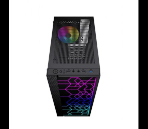 Obudowa Gembird Fornax 2500 RGB Midi Tower z hartowanym szkłem