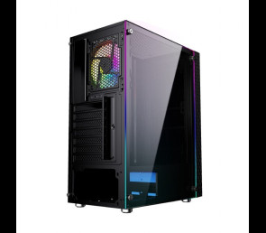 Obudowa Gembird Fornax 2500 RGB Midi Tower z hartowanym szkłem