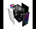 Obudowa Gembird Fornax 2500 RGB Midi Tower z hartowanym szkłem Obudowa Gembird Fornax 2500 RGB Midi Tower z hartowanym szkłem