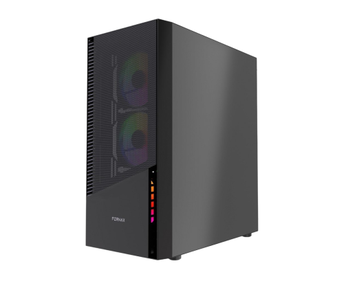 Obudowa Gembird Fornax 4300 ATX czarna gamingowa z podświetleniem ARGB