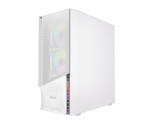 Obudowa Gembird Fornax 4300 Midi Tower ATX biała z podświetleniem ARGB