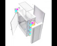 Obudowa Gembird Midi Tower Fornax 4000 ARGB biała gamingowa z panelem szklanym Obudowa Gembird Midi Tower Fornax 4000 ARGB biała gamingowa z panelem szklanym