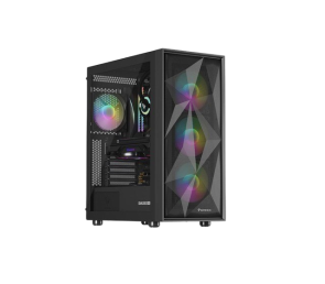 Obudowa Genesis Diaxid 605 ARGB MIDI TOWER USB-C czarna elegancka