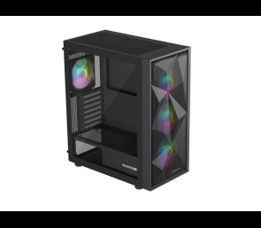 Obudowa Genesis Diaxid 605 ARGB MIDI TOWER USB-C czarna elegancka