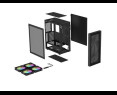 Obudowa Genesis Diaxid 605 ARGB MIDI TOWER USB-C czarna elegancka Obudowa Genesis Diaxid 605 ARGB MIDI TOWER USB-C czarna elegancka