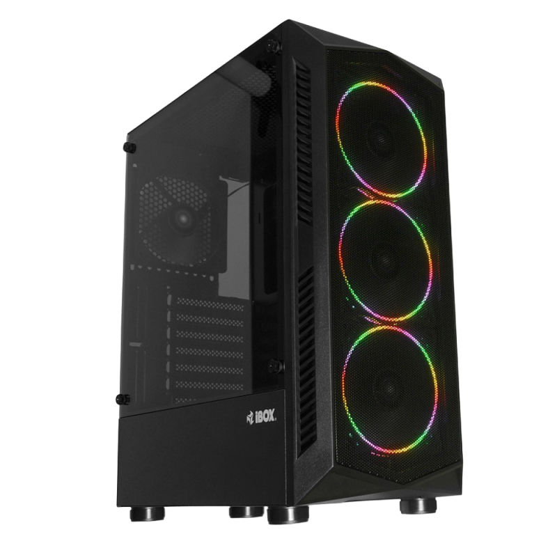 Obudowa iBOX Lupus 27 RGB Midi Tower z hartowanym szkłem Obudowa iBOX Lupus 27 RGB Midi Tower z hartowanym szkłem
