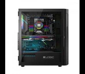 Obudowa Komputerowa Logic Aramis ARGB MIDI czarna z wentylatorami LED