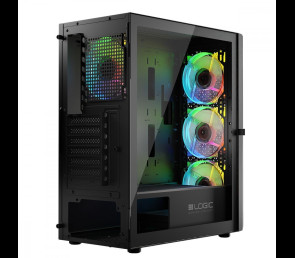 Obudowa Komputerowa Logic Aramis ARGB MIDI czarna z wentylatorami LED