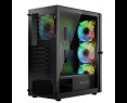 Obudowa Komputerowa Logic Aramis ARGB MIDI czarna z wentylatorami LED Obudowa Komputerowa Logic Aramis ARGB MIDI czarna z wentylatorami LED
