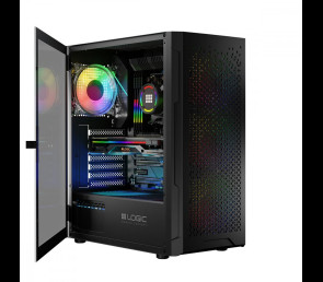 Obudowa Komputerowa Logic Aramis ARGB MIDI czarna z wentylatorami LED