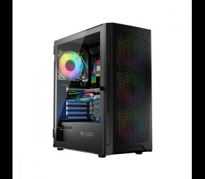 Obudowa Komputerowa Logic Aramis ARGB MIDI czarna z wentylatorami LED