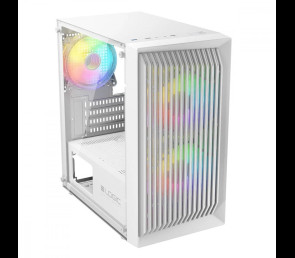 Obudowa Komputerowa Logic Atos ARGB Mini USB 3.0 biała gamingowa
