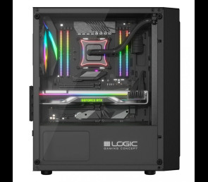 Obudowa komputerowa Logic Concept ATOS ARGB MINI USB 3.0 gamingowa czarna