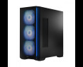 Obudowa komputerowa MODECOM Horizon ARGB Flow Midi czarna z wentylatorami Obudowa komputerowa MODECOM Horizon ARGB Flow Midi czarna z wentylatorami
