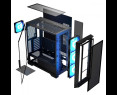 Obudowa komputerowa MODECOM Horizon ARGB Flow Midi czarna z wentylatorami Obudowa komputerowa MODECOM Horizon ARGB Flow Midi czarna z wentylatorami