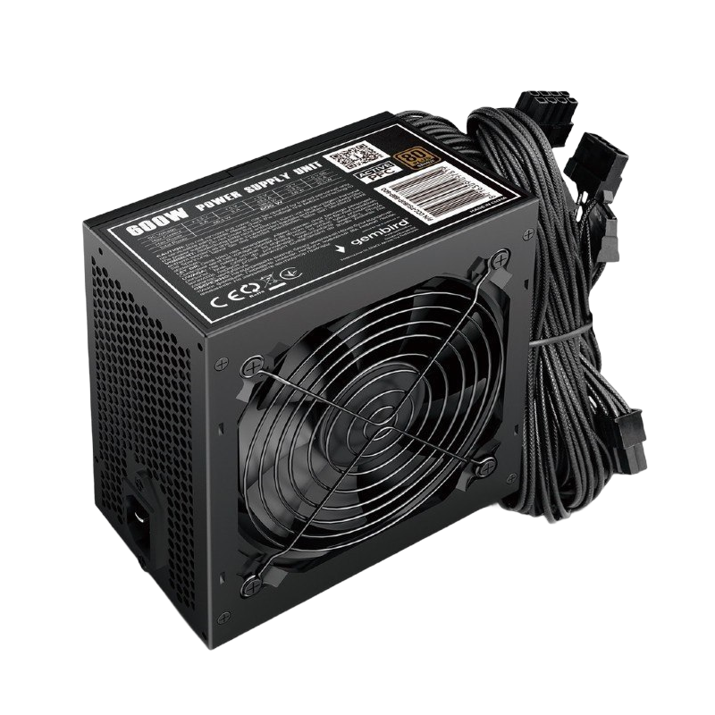 Gembird Zasilacz ATX 80+Bronze 600W z aktywnym PFC 12cm wentylator Gembird Zasilacz ATX 80+Bronze 600W z aktywnym PFC 12cm wentylator