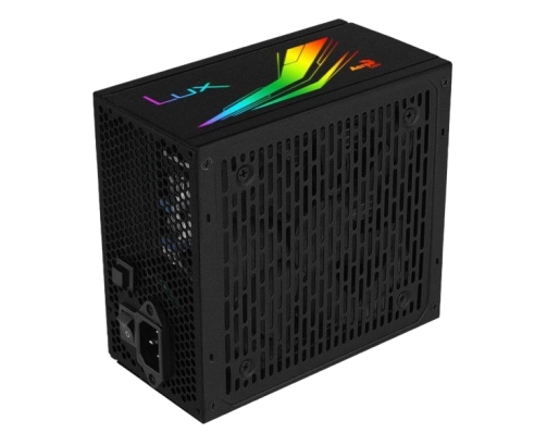 Zasilacz AeroCool LUX RGB 650W 80+Bronze cichy niebieski z RGB