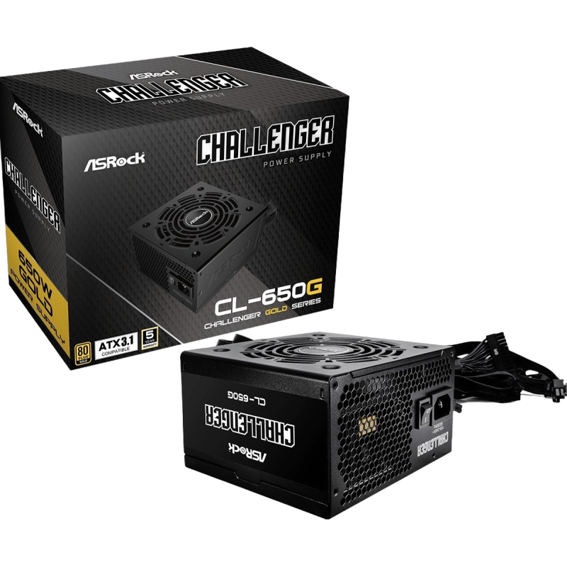 Zasilacz ASRock CL-650G 650W 80PLUS GOLD z wentylatorem 12cm Zasilacz ASRock CL-650G 650W 80PLUS GOLD z wentylatorem 12cm