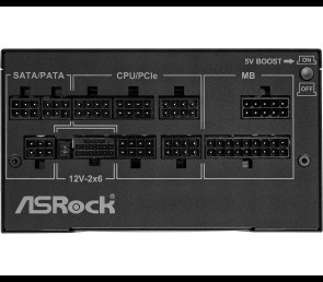 Zasilacz ASRock PG-850G 850W 80PLUS GOLD modularny z wentylatorem 13.5cm
