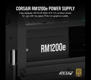 Zasilacz Corsair RM1200e 1200W 80+Gold modularny ATX 3.1 cichy