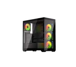 Obudowa Krux Exo ARGB Midi Tower z hartowanym szkłem czarna