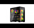 Obudowa Krux Exo ARGB Midi Tower z hartowanym szkłem czarna Obudowa Krux Exo ARGB Midi Tower z hartowanym szkłem czarna