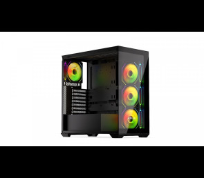 Obudowa Krux Exo ARGB Midi Tower z hartowanym szkłem czarna